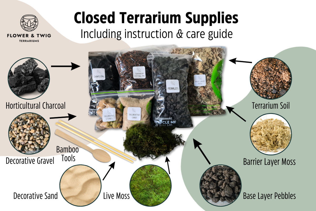 Closed Terrarium Layers DIY Kit