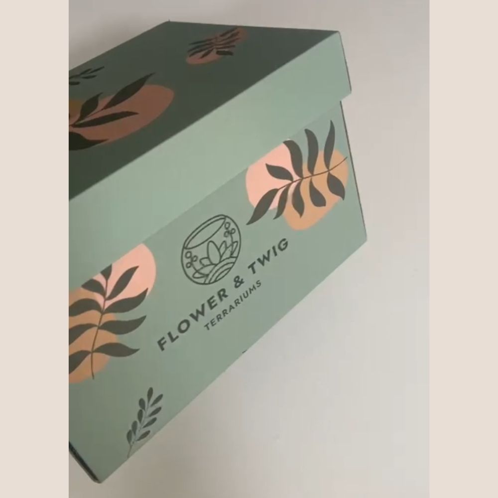 Gift Box Packaging - Flower & Twig